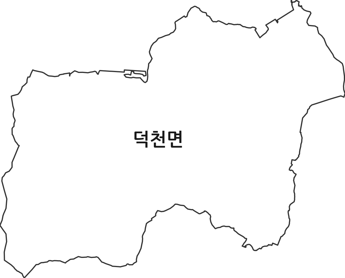전북특별자치도 정읍시 덕천면 법정동 행정구역 경계 지도