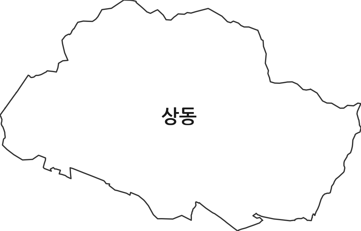 전북특별자치도 정읍시 상동 법정동 행정구역 경계 지도