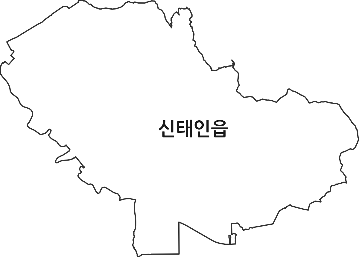 전북특별자치도 정읍시 신태인읍 법정동 행정구역 경계 지도