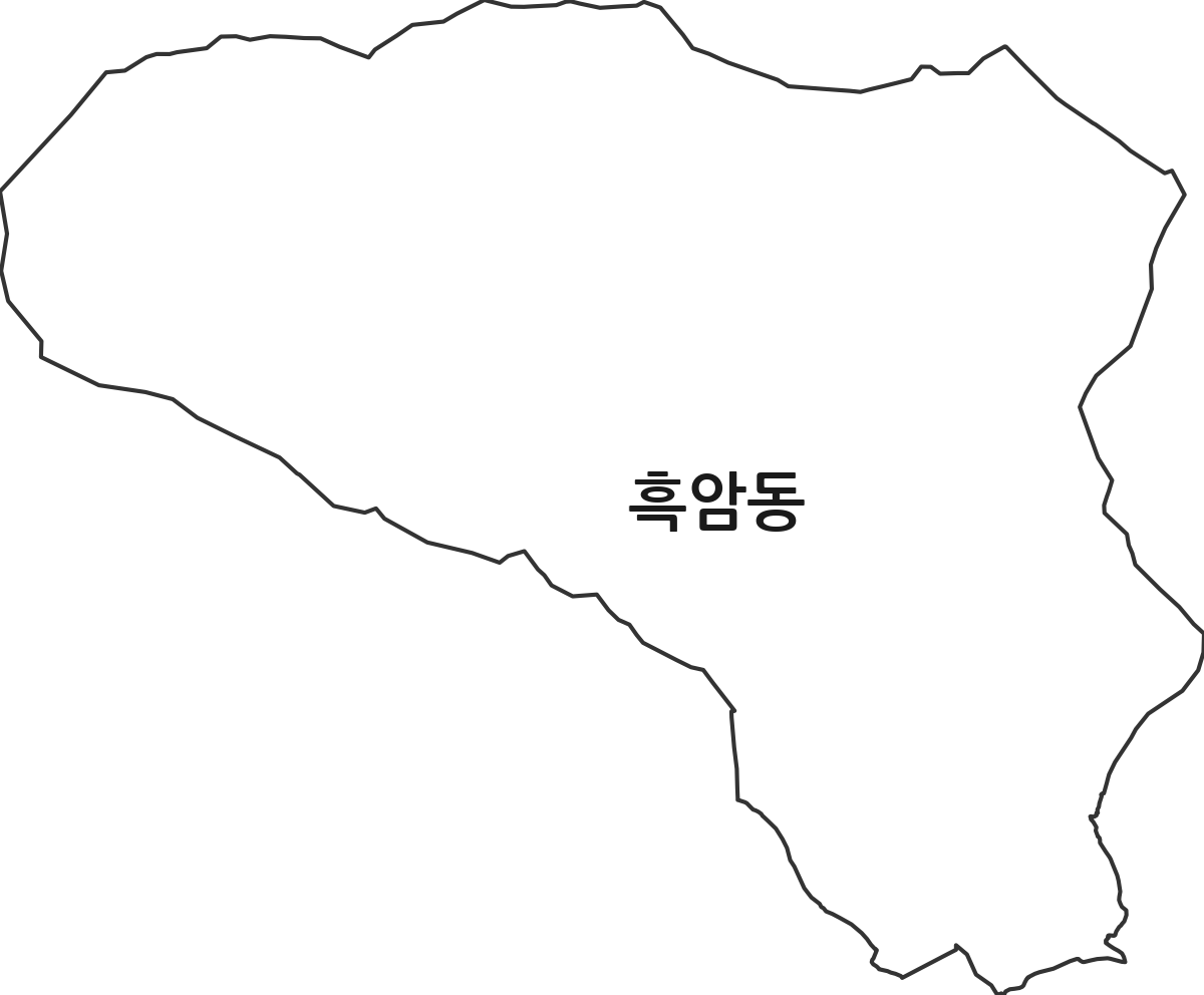 전북특별자치도 정읍시 흑암동 법정동 행정구역 경계 지도