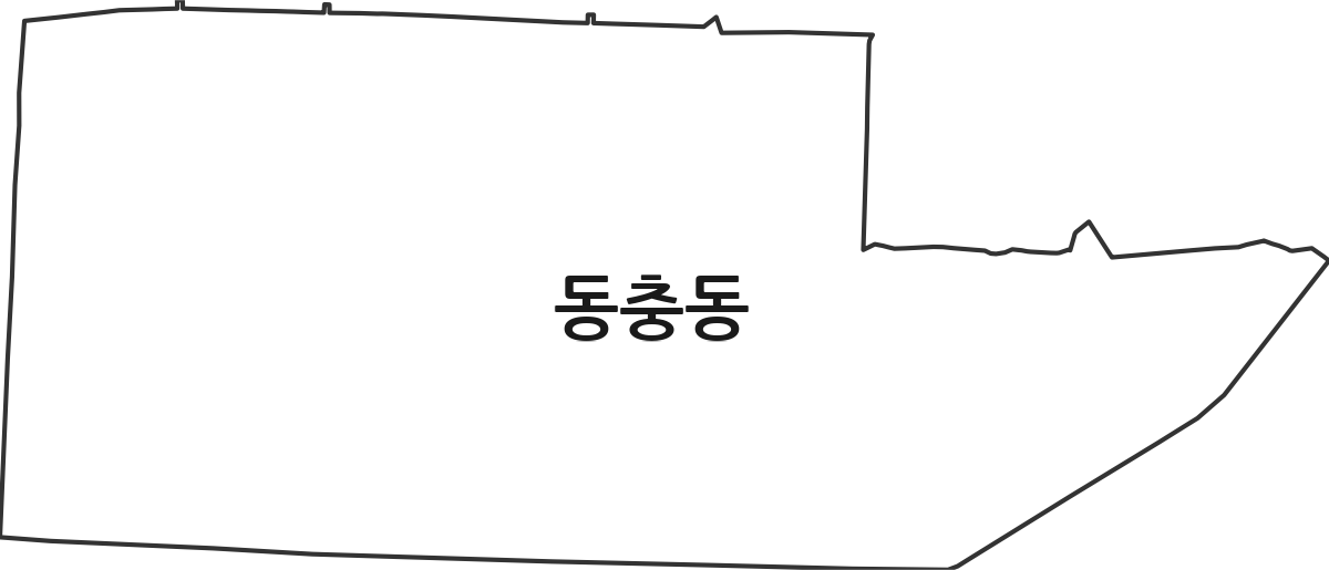전북특별자치도 남원시 동충동 행정동 행정구역 경계 지도