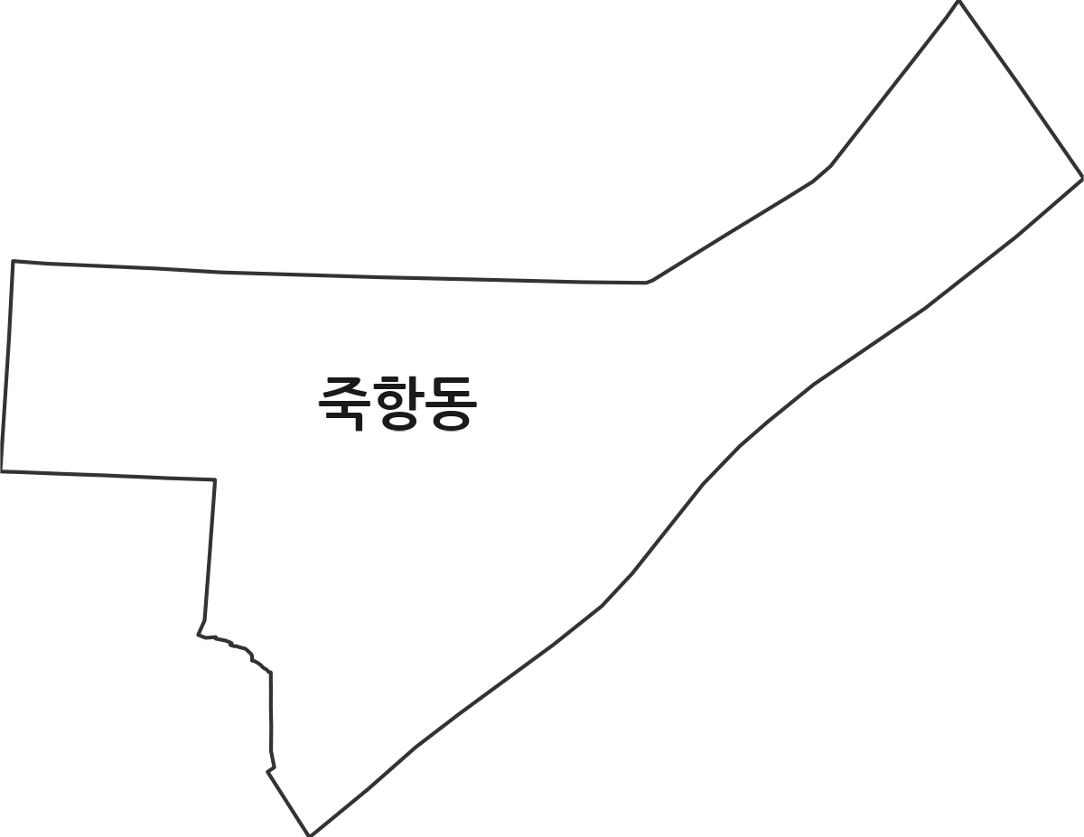 전북특별자치도 남원시 죽항동 행정동 행정구역 경계 지도