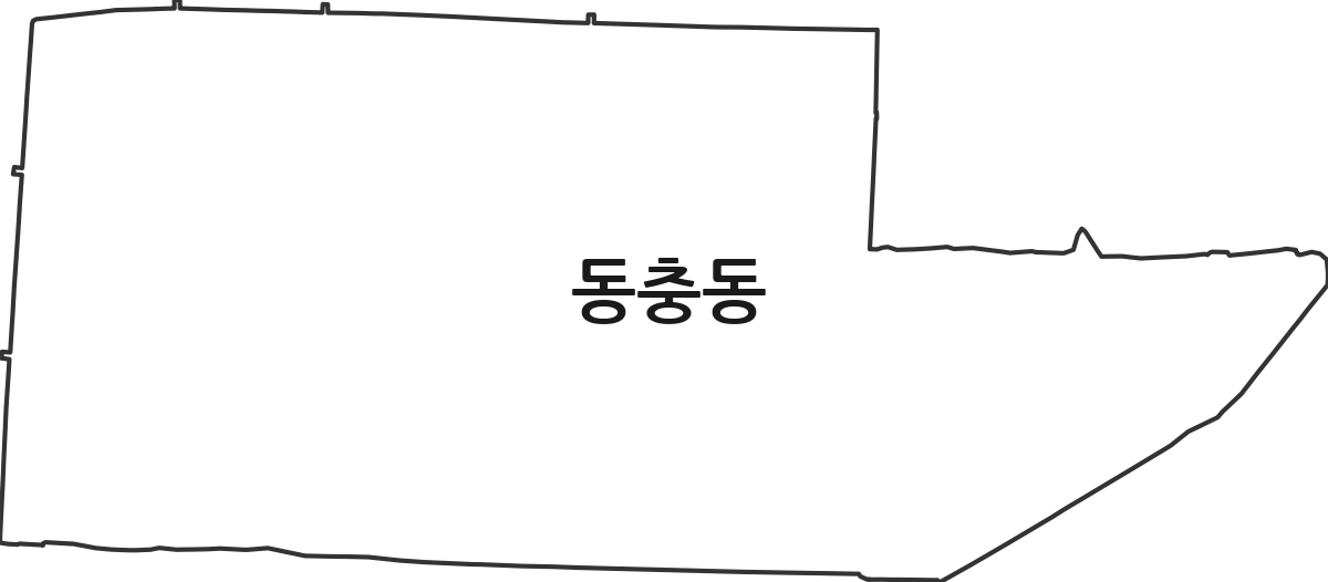 전북특별자치도 남원시 동충동 법정동 행정구역 경계 지도