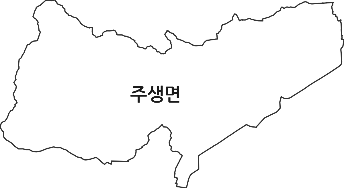 전북특별자치도 남원시 주생면 법정동 행정구역 경계 지도