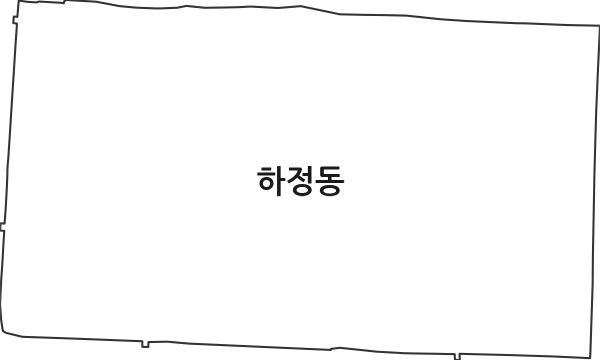 전북특별자치도 남원시 하정동 법정동 행정구역 경계 지도