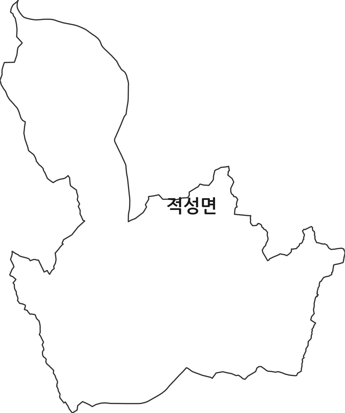 전북특별자치도 순창군 적성면 행정동 행정구역 경계 지도