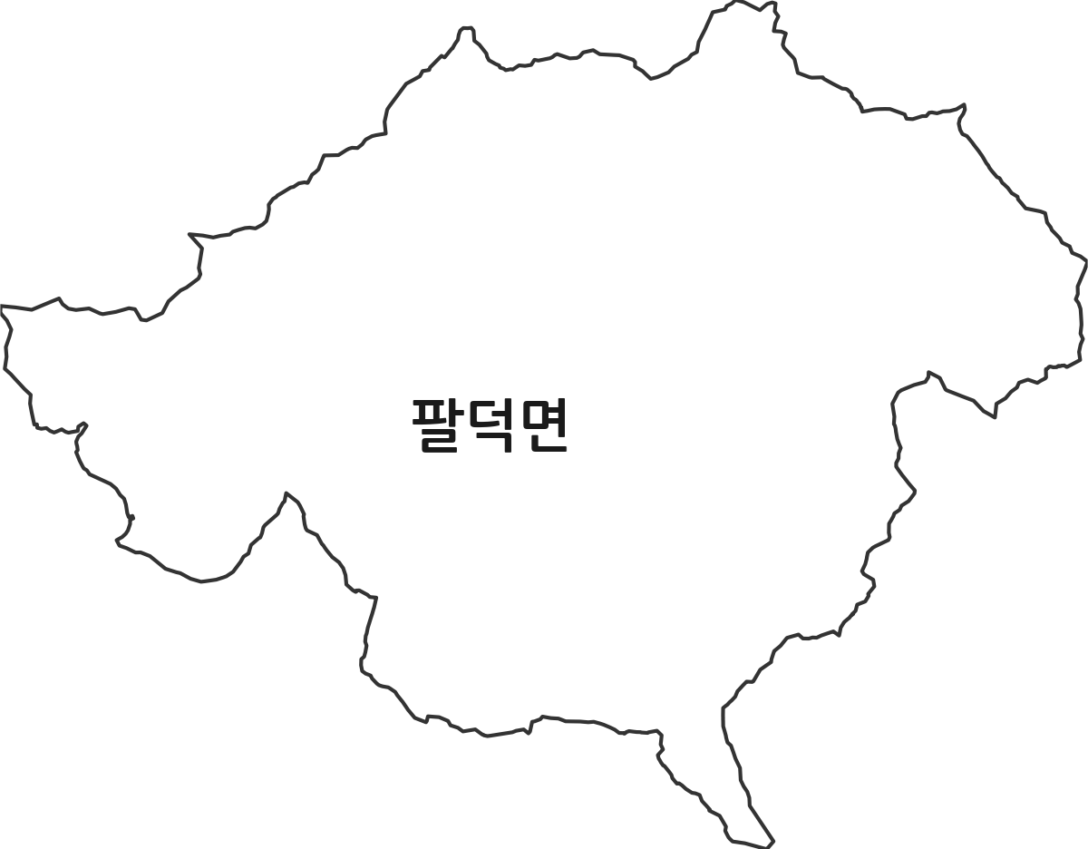 전북특별자치도 순창군 팔덕면 법정동 행정구역 경계 지도