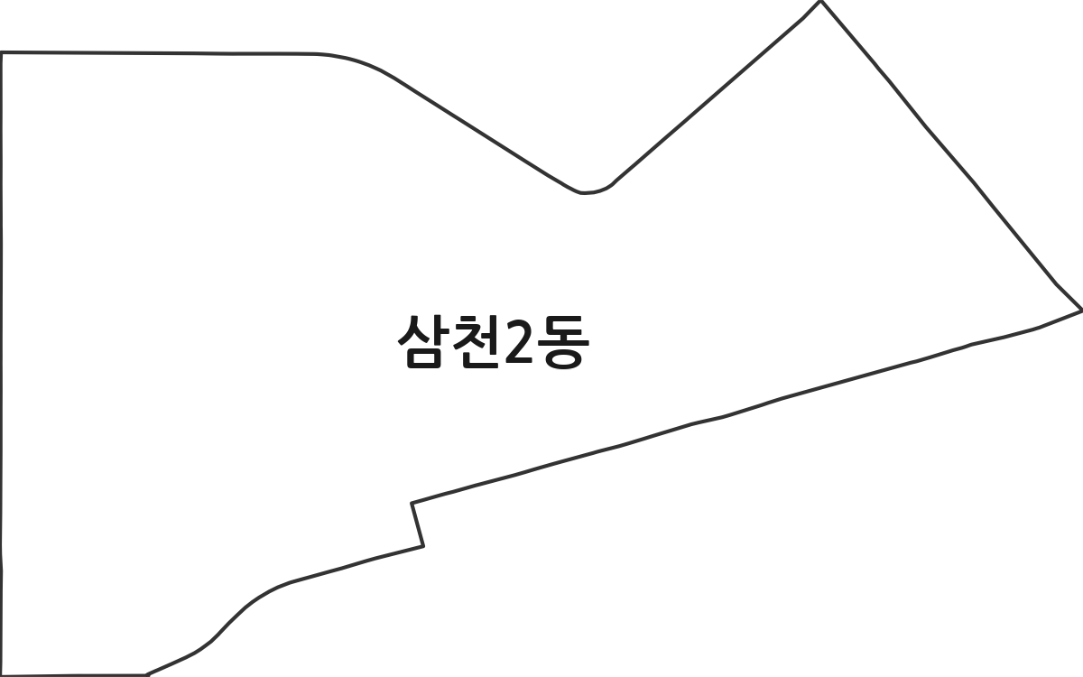 전북특별자치도 전주시 완산구 삼천2동 행정동 행정구역 경계 지도