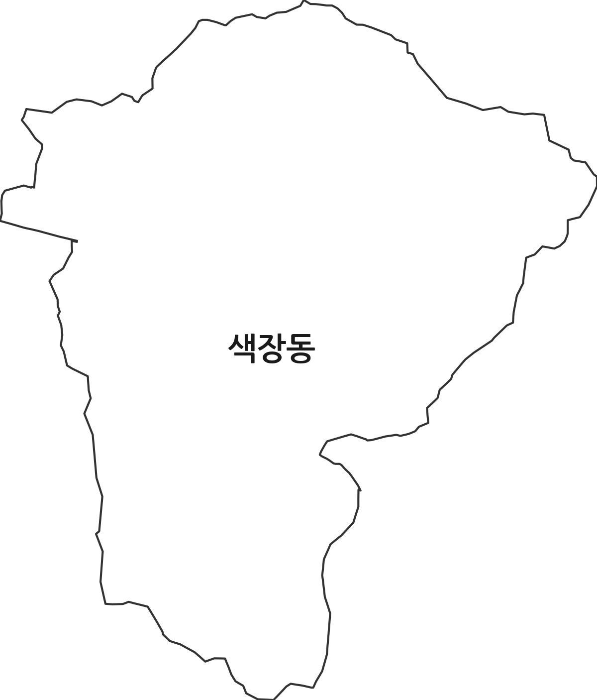 전북특별자치도 전주시 완산구 색장동 법정동 행정구역 경계 지도