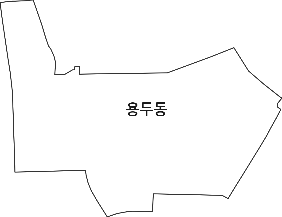 서울특별시 동대문구 용두동 행정동 행정구역 경계 지도