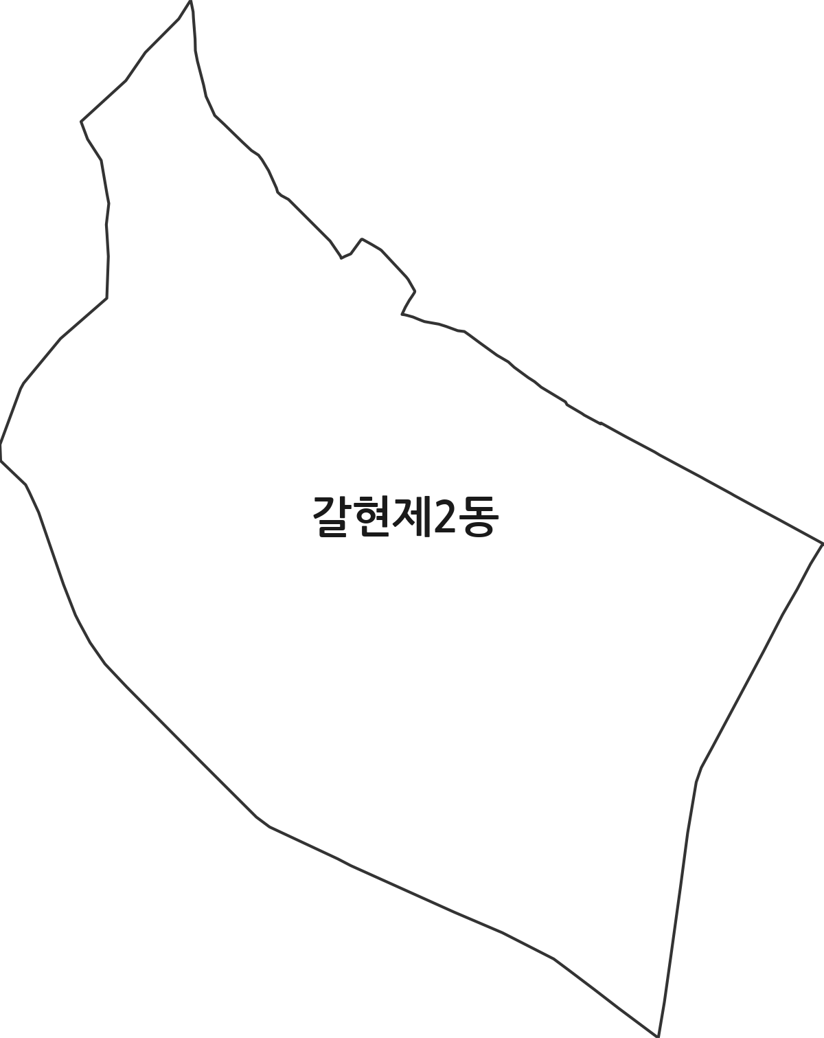 서울특별시 은평구 갈현제2동 행정동 행정구역 경계 지도