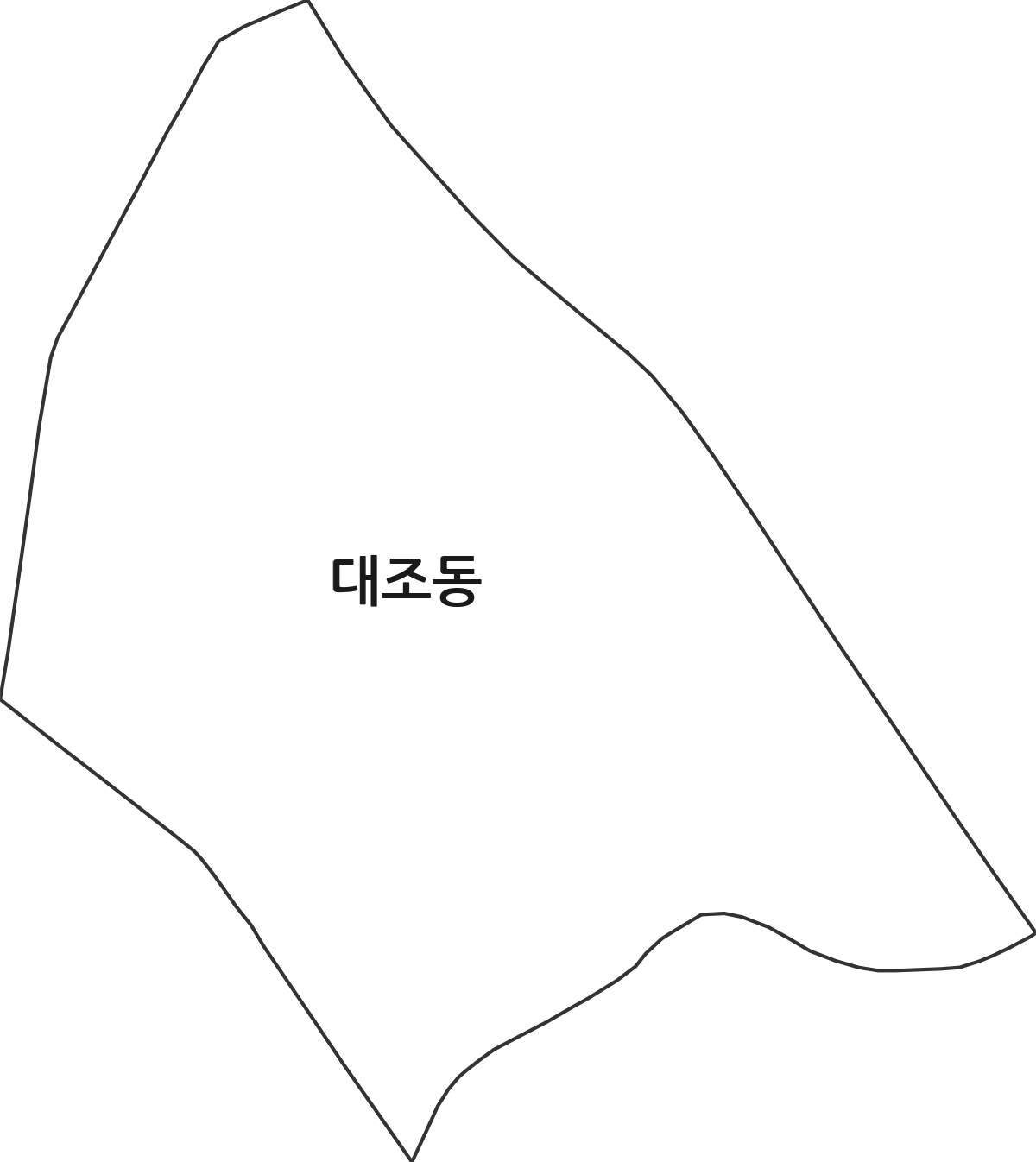 서울특별시 은평구 대조동 행정동 행정구역 경계 지도