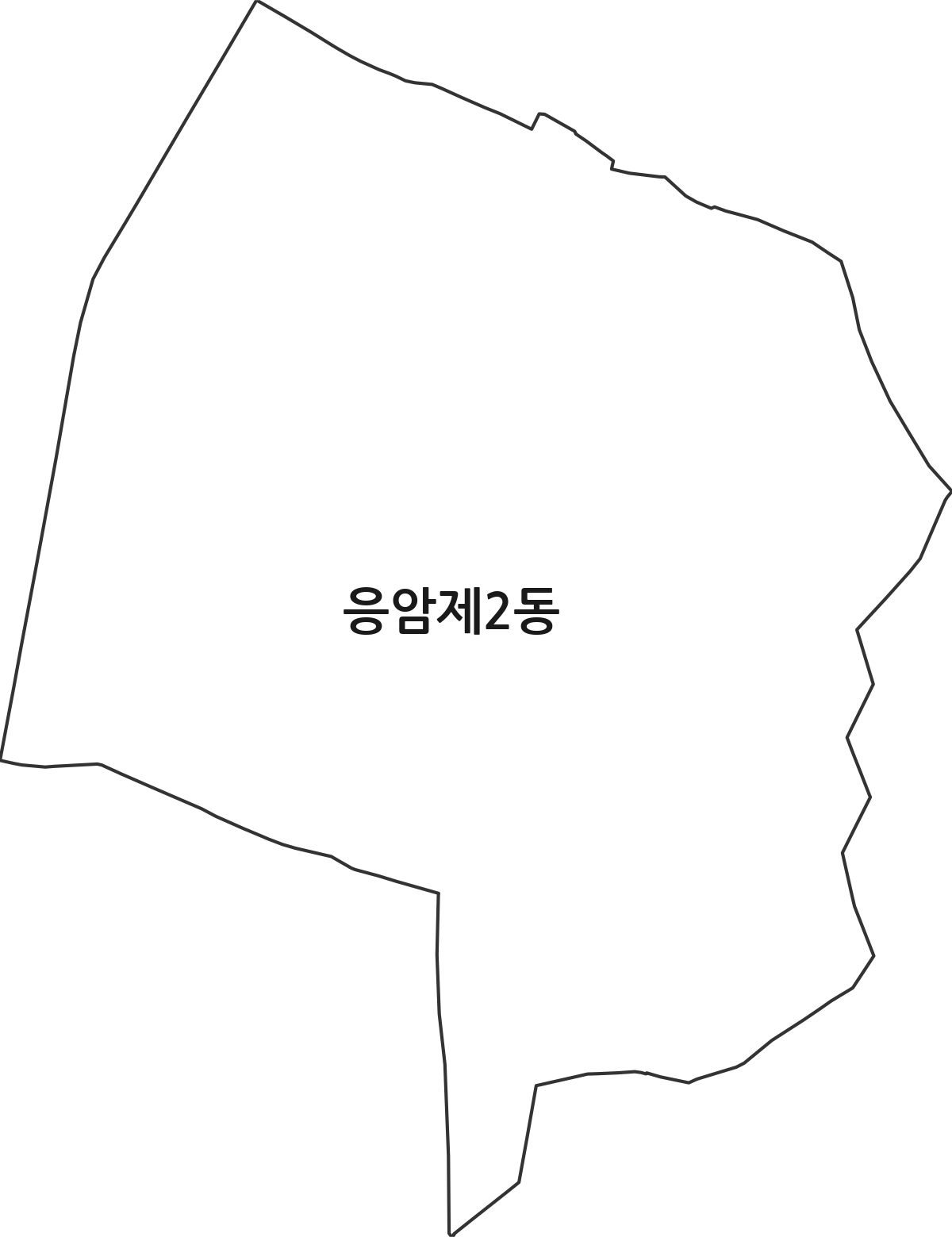서울특별시 은평구 응암제2동 행정동 행정구역 경계 지도