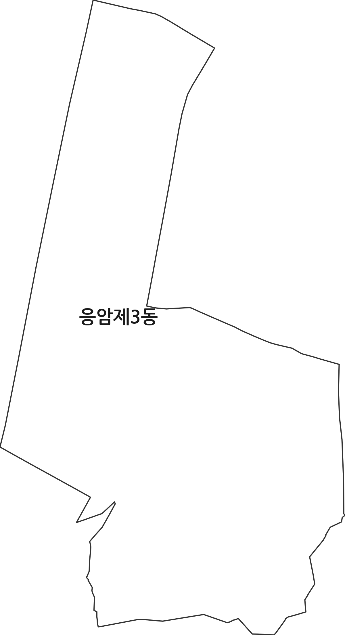 서울특별시 은평구 응암제3동 행정동 행정구역 경계 지도