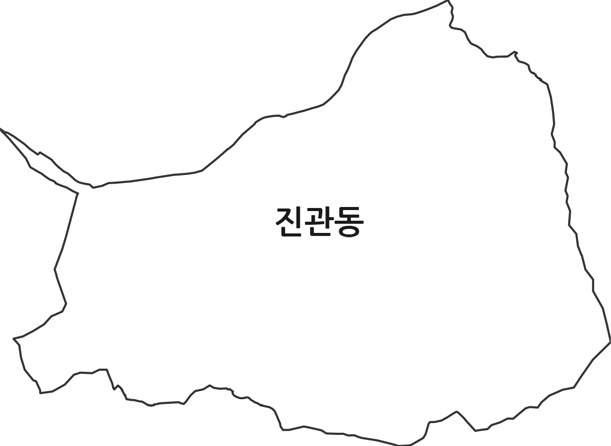 서울특별시 은평구 진관동 행정동 행정구역 경계 지도