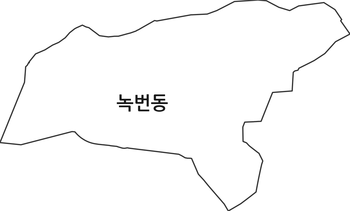 서울특별시 은평구 녹번동 법정동 행정구역 경계 지도