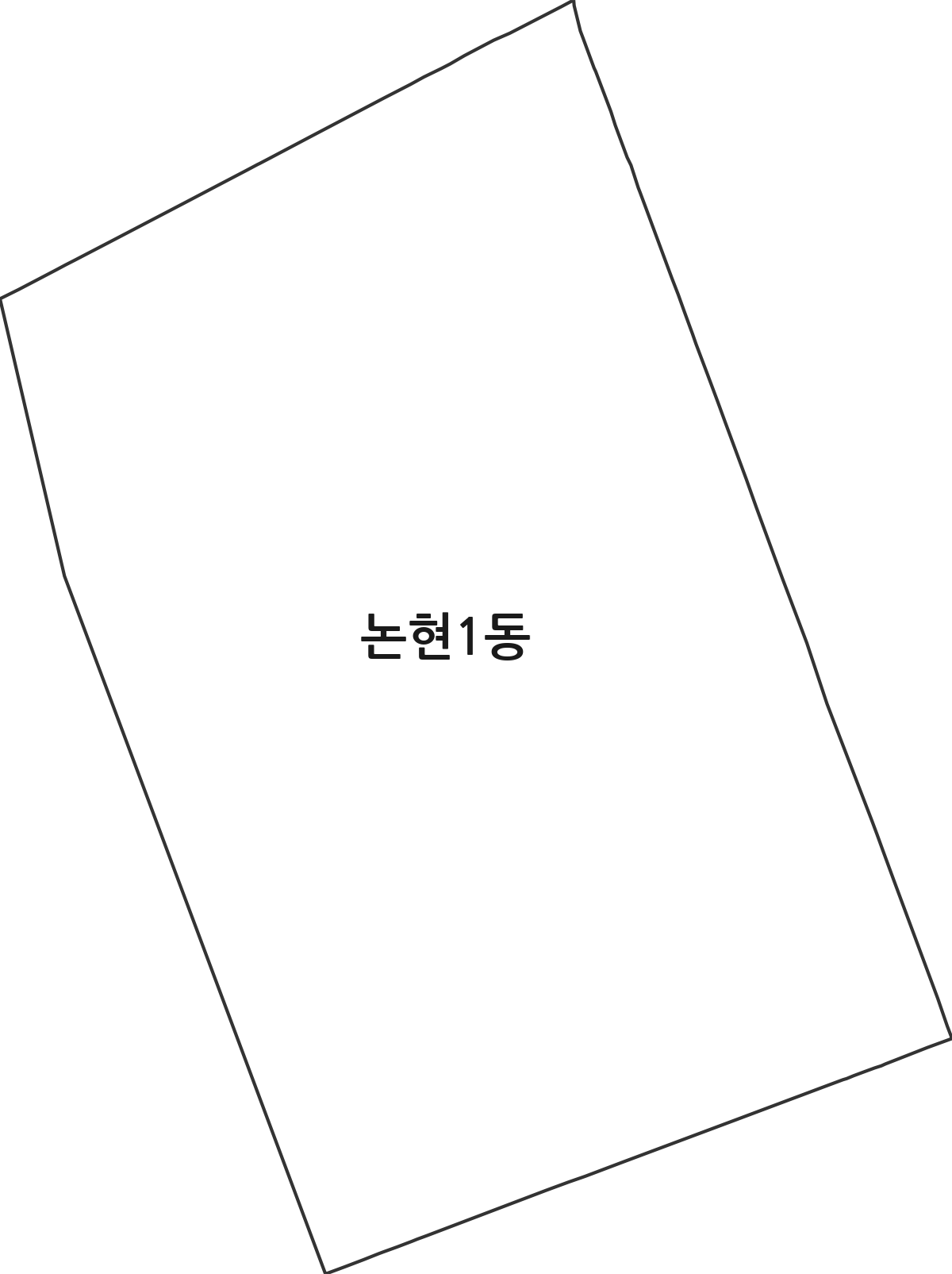 서울특별시 강남구 논현1동 행정동 행정구역 경계 지도