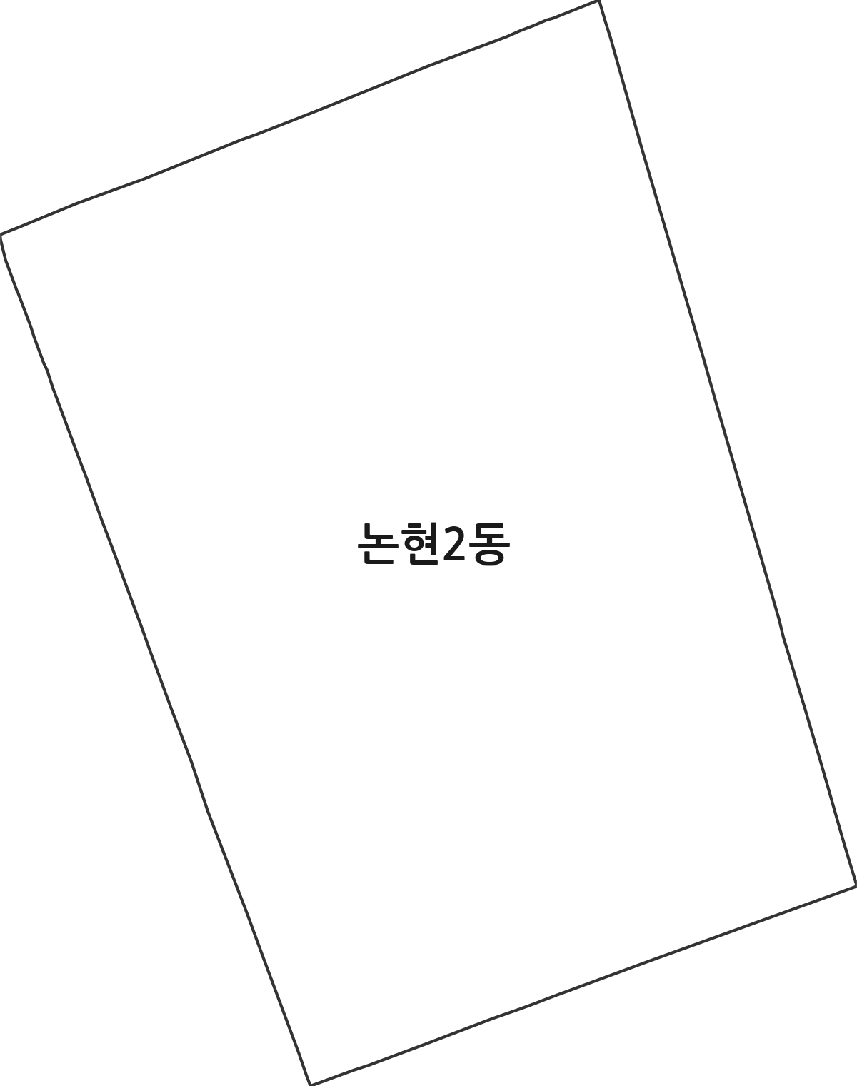 서울특별시 강남구 논현2동 행정동 행정구역 경계 지도
