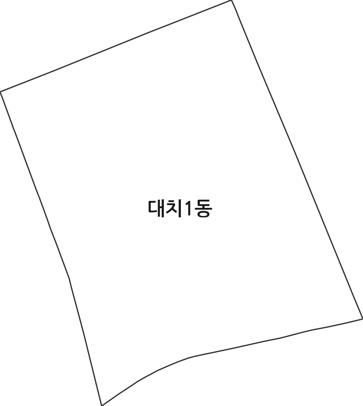 서울특별시 강남구 대치1동 행정동 행정구역 경계 지도