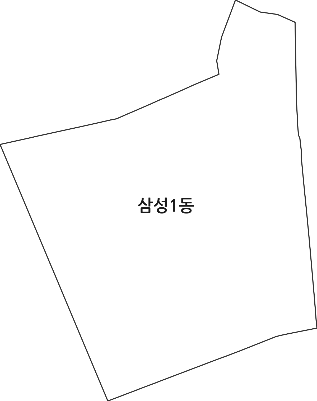 서울특별시 강남구 삼성1동 행정동 행정구역 경계 지도