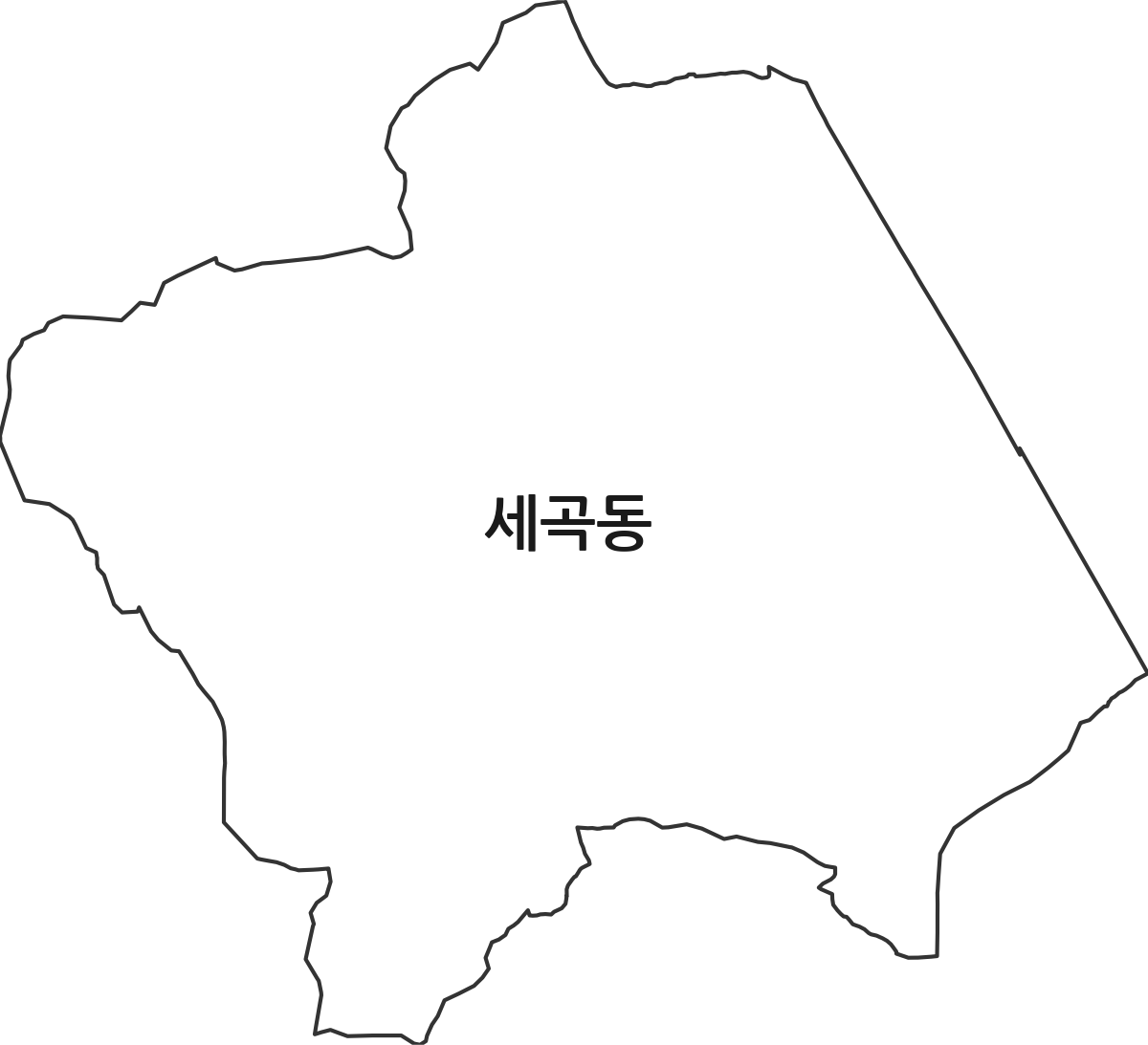 서울특별시 강남구 세곡동 행정동 행정구역 경계 지도
