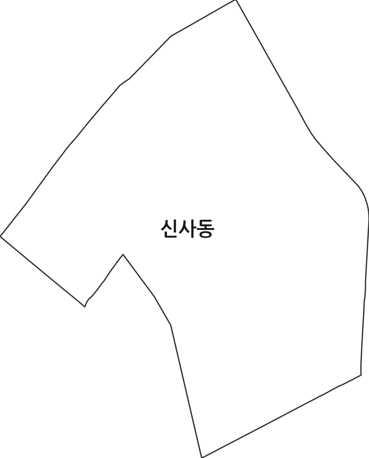 서울특별시 강남구 신사동 행정동 행정구역 경계 지도