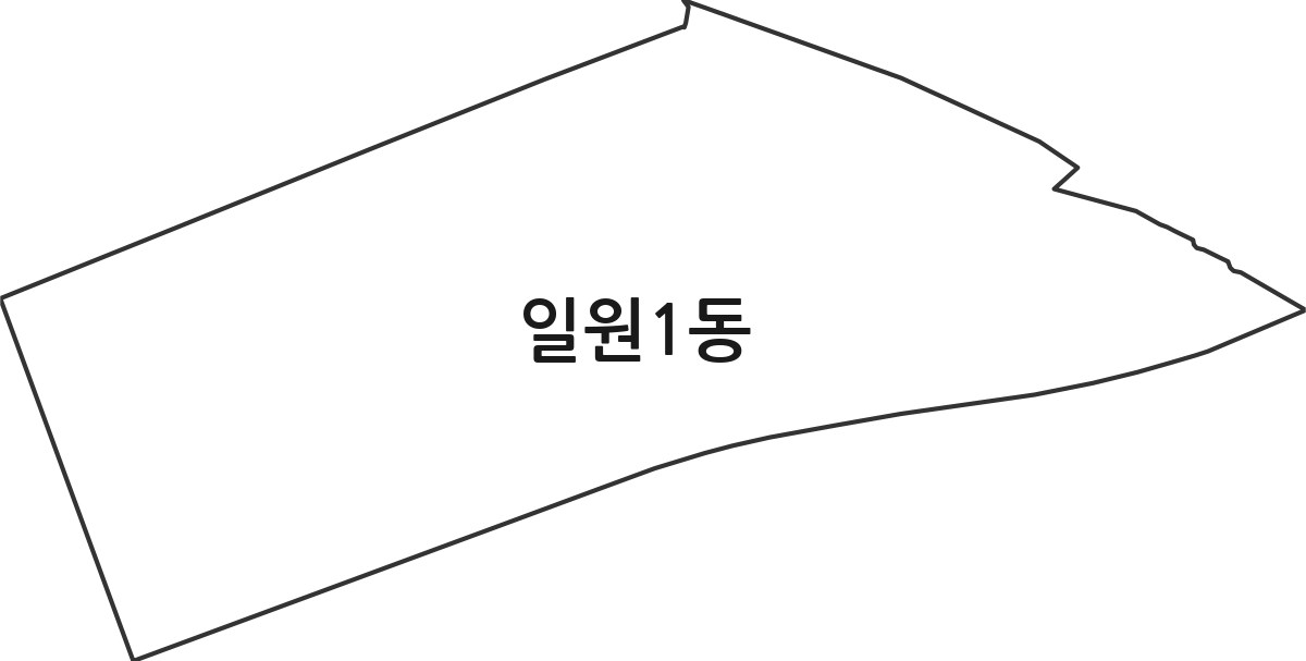 서울특별시 강남구 일원1동 행정동 행정구역 경계 지도