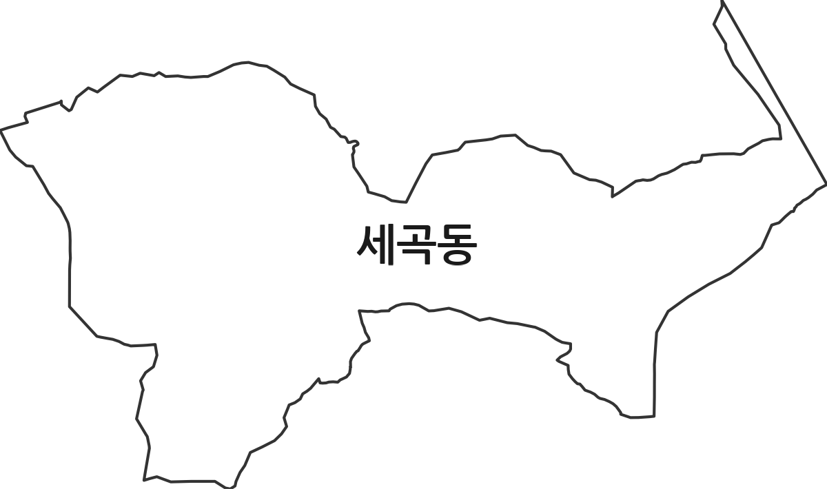 서울특별시 강남구 세곡동 법정동 행정구역 경계 지도