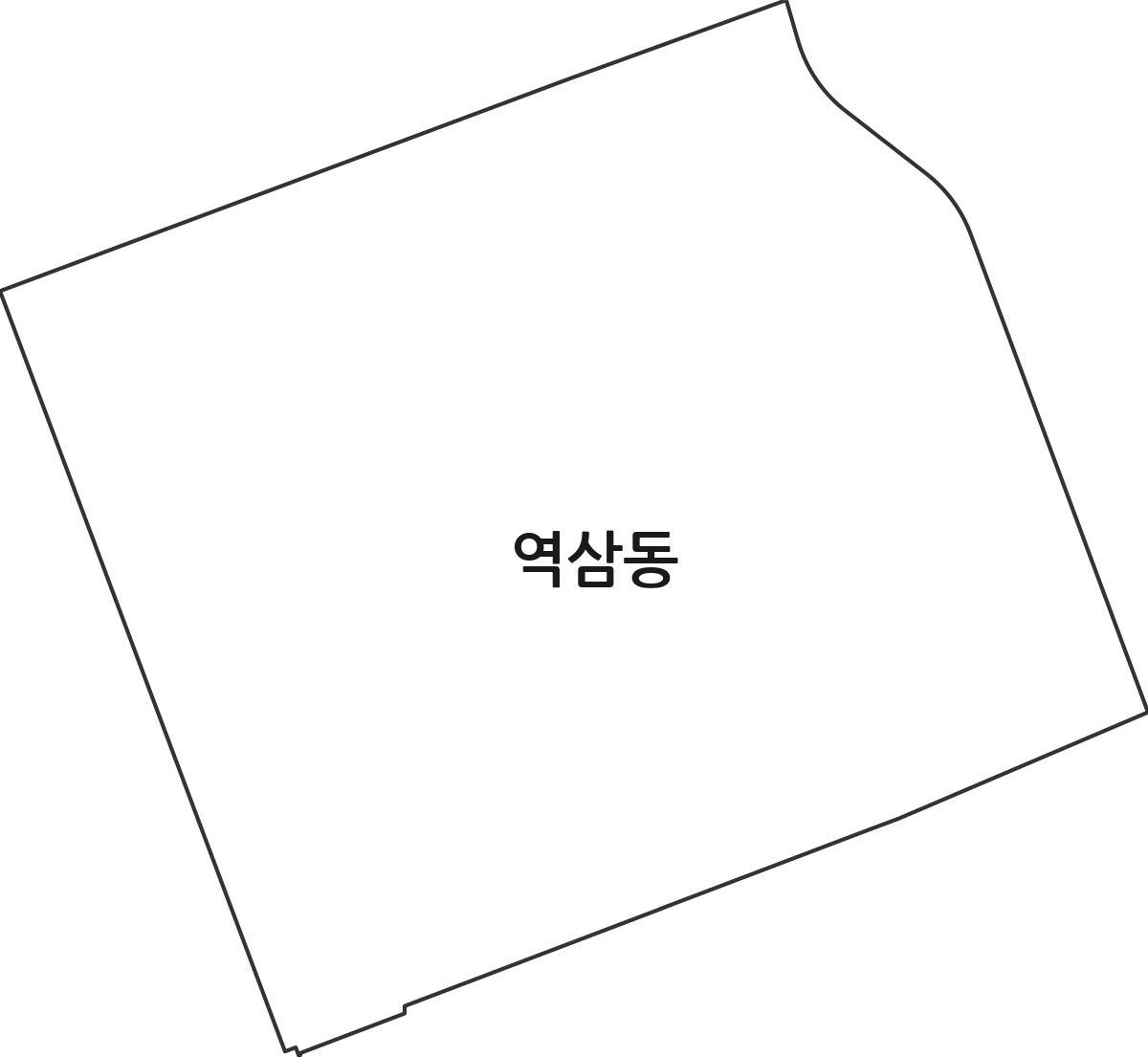 서울특별시 강남구 역삼동 법정동 행정구역 경계 지도