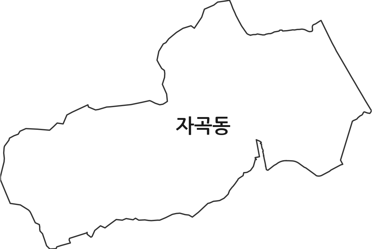 서울특별시 강남구 자곡동 법정동 행정구역 경계 지도