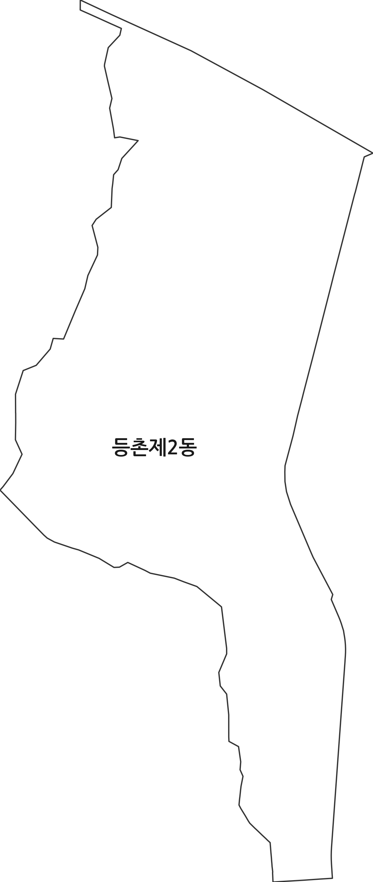 서울특별시 강서구 등촌제2동 행정동 행정구역 경계 지도