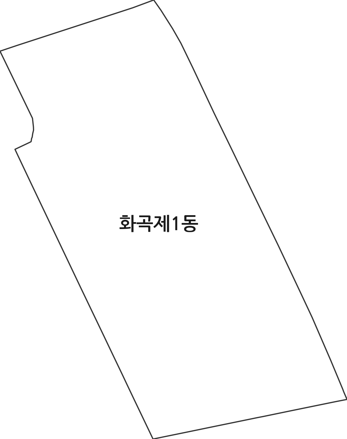 서울특별시 강서구 화곡제1동 행정동 행정구역 경계 지도