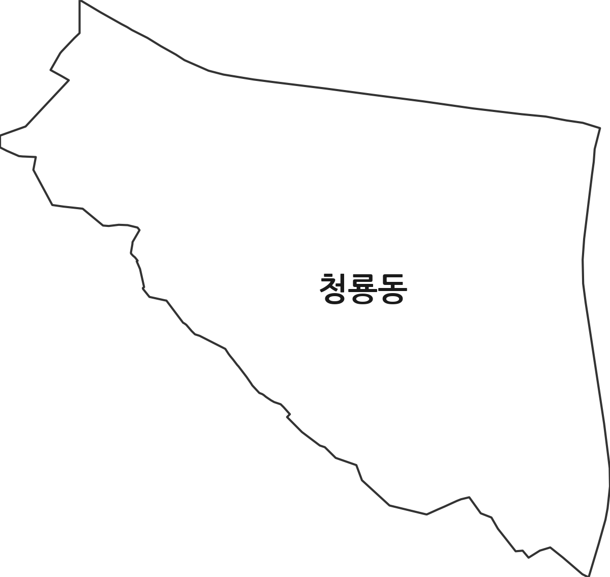 서울특별시 관악구 청룡동 행정동 행정구역 경계 지도
