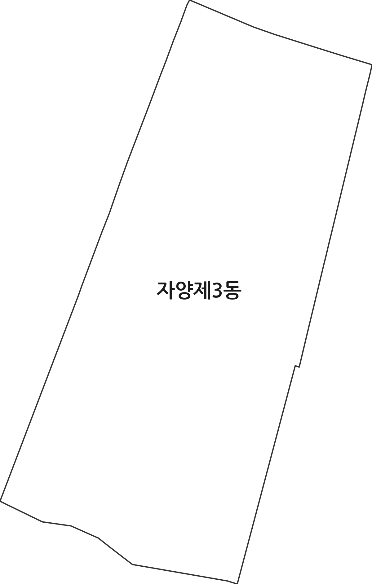 서울특별시 광진구 자양제3동 행정동 행정구역 경계 지도