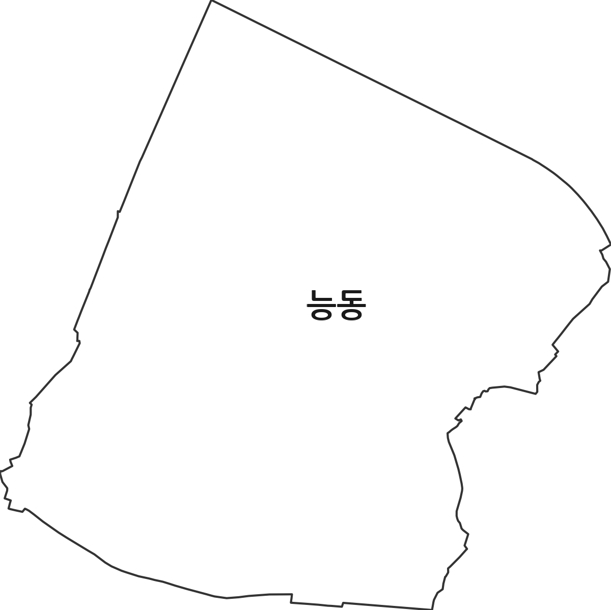 서울특별시 광진구 능동 법정동 행정구역 경계 지도