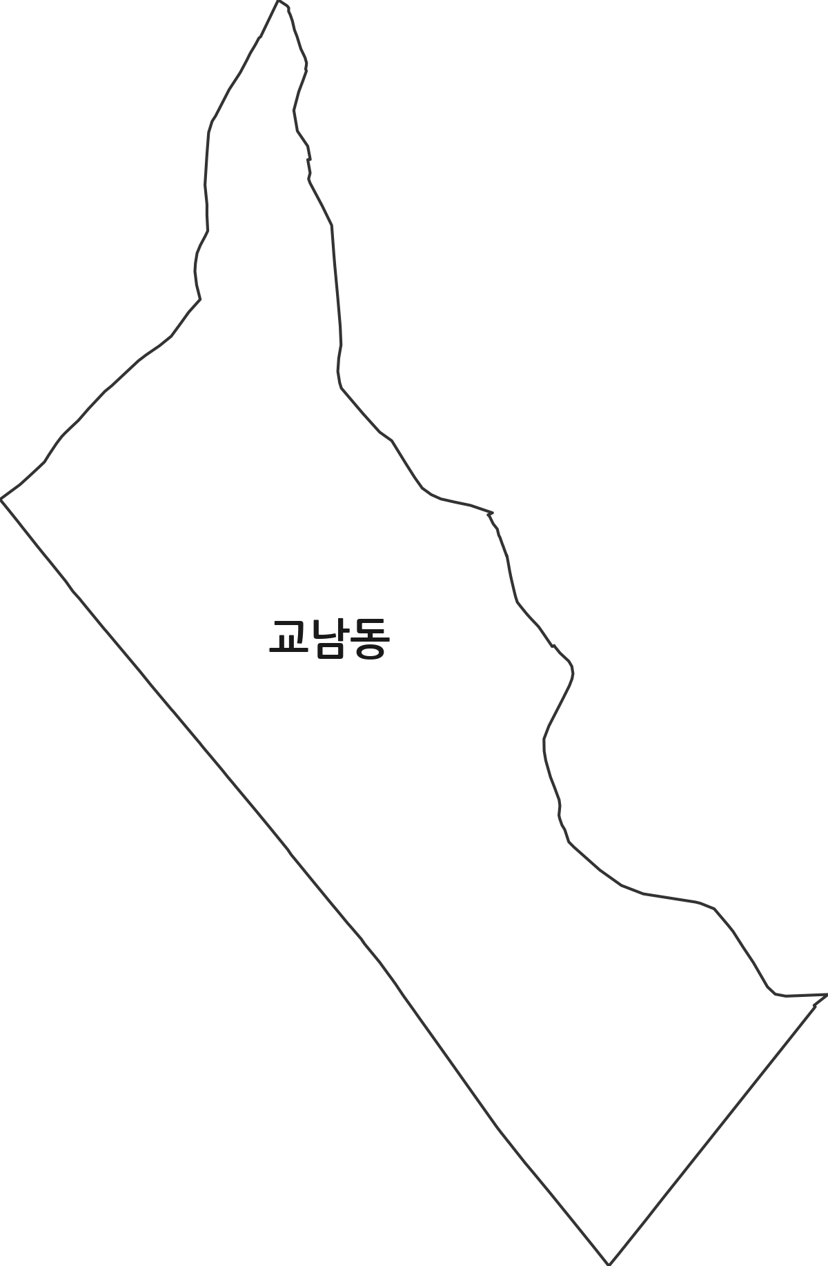 서울특별시 종로구 교남동 행정동 행정구역 경계 지도