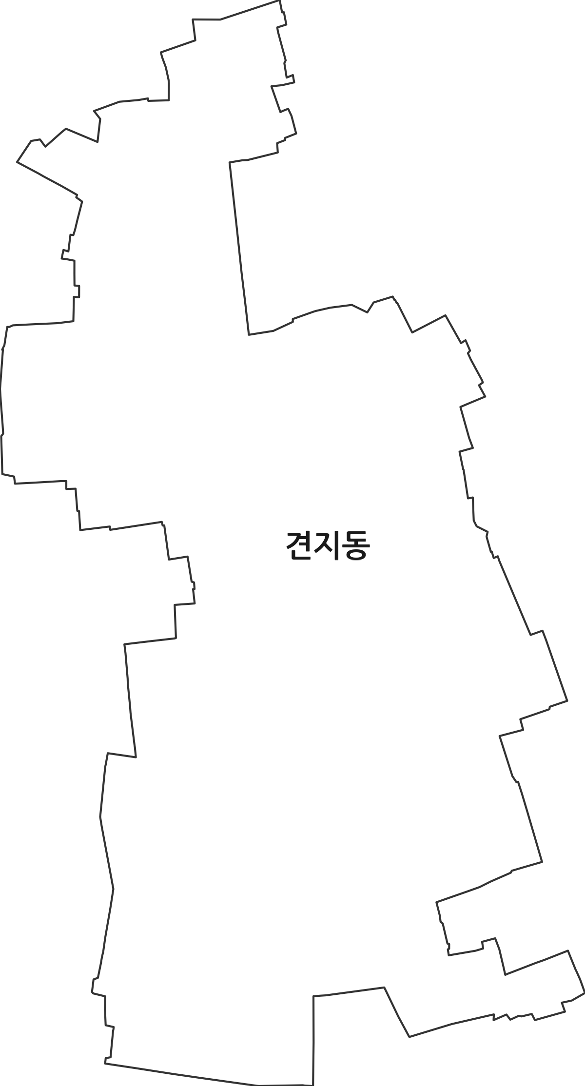 서울특별시 종로구 견지동 법정동 행정구역 경계 지도
