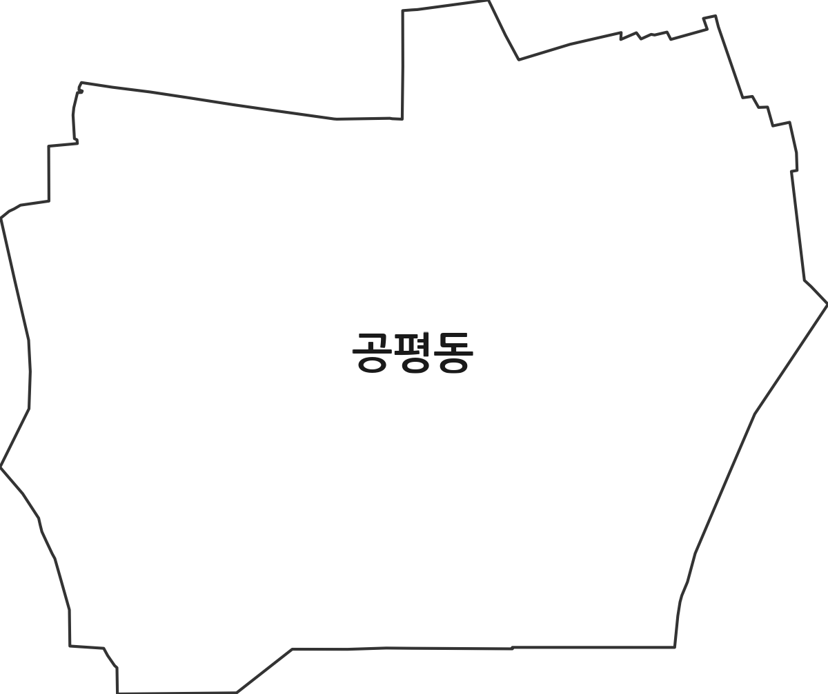 서울특별시 종로구 공평동 법정동 행정구역 경계 지도