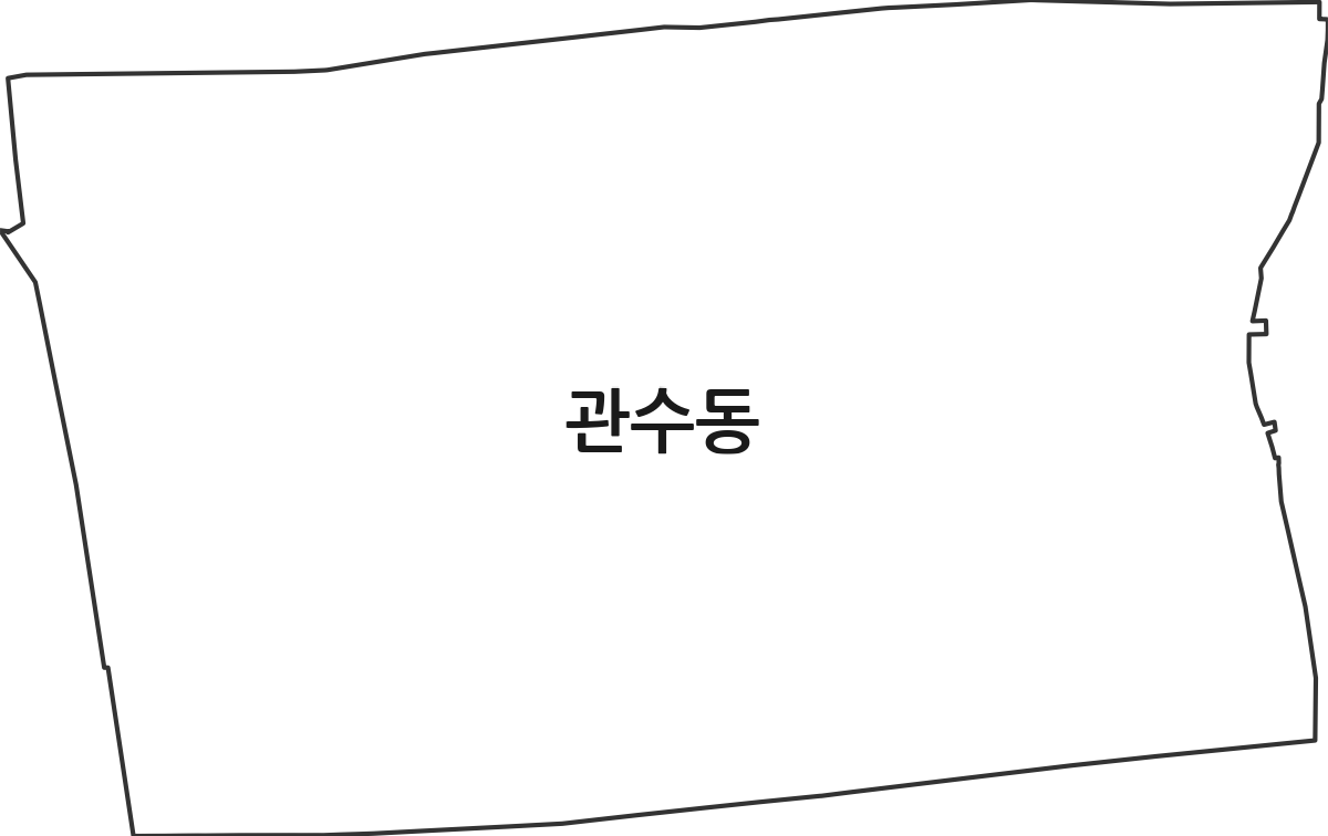 서울특별시 종로구 관수동 법정동 행정구역 경계 지도