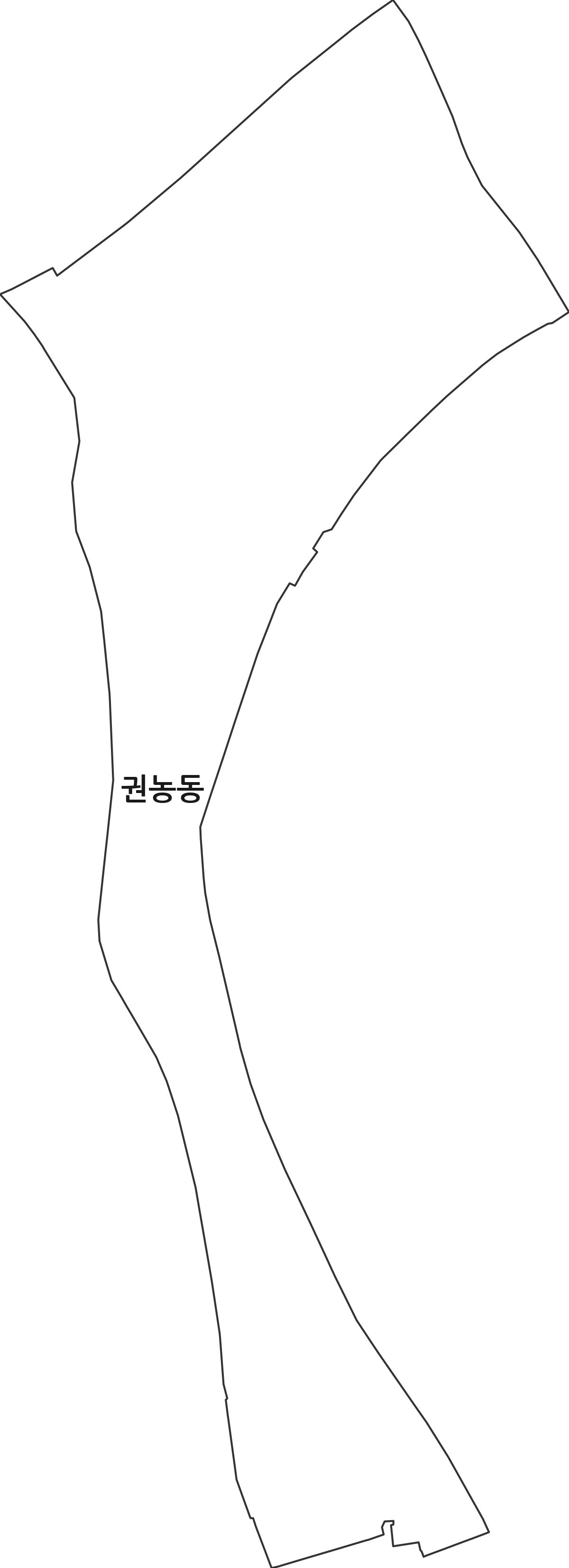 서울특별시 종로구 권농동 법정동 행정구역 경계 지도