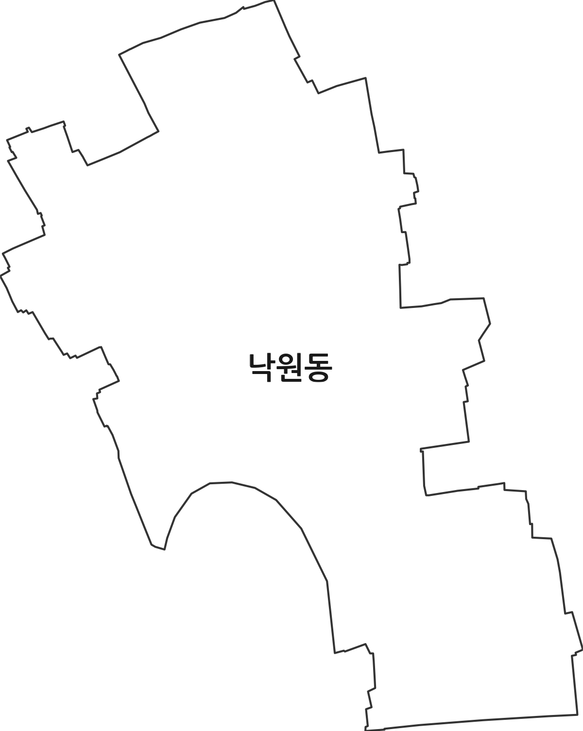 서울특별시 종로구 낙원동 법정동 행정구역 경계 지도