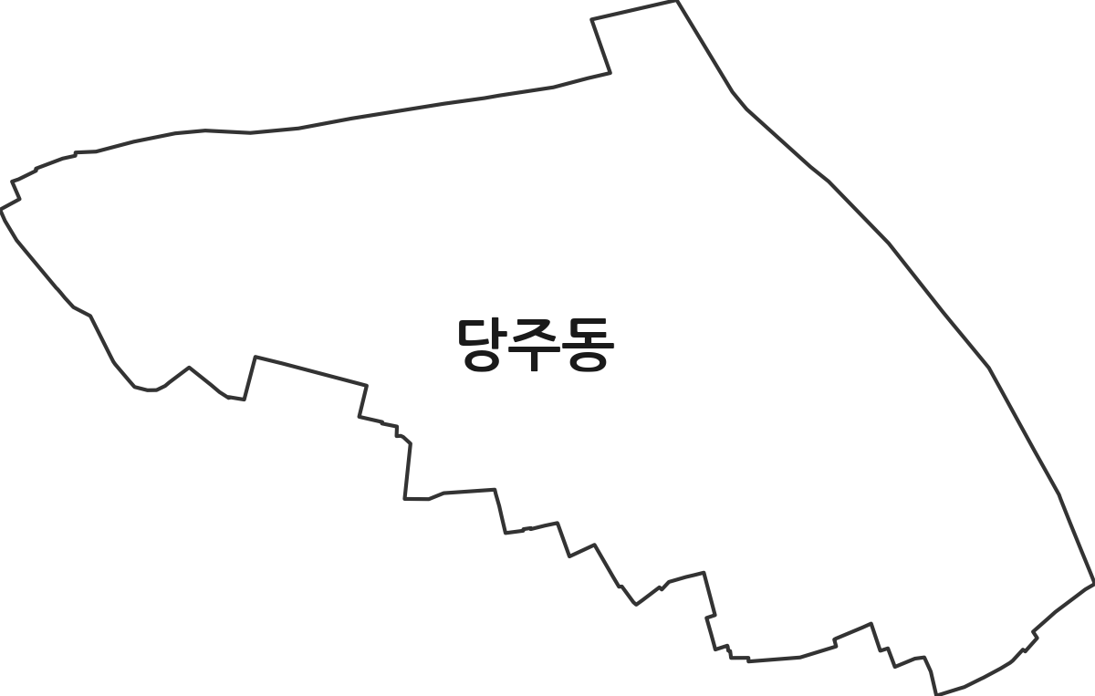 서울특별시 종로구 당주동 법정동 행정구역 경계 지도