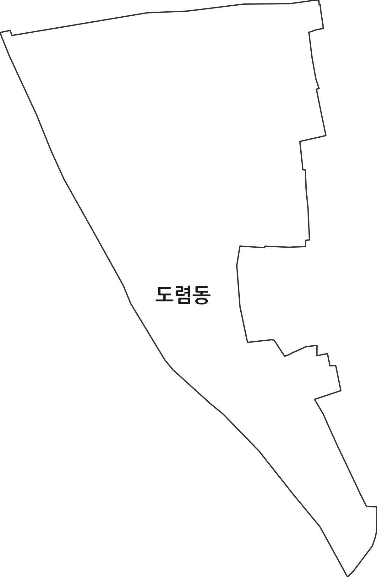 서울특별시 종로구 도렴동 법정동 행정구역 경계 지도