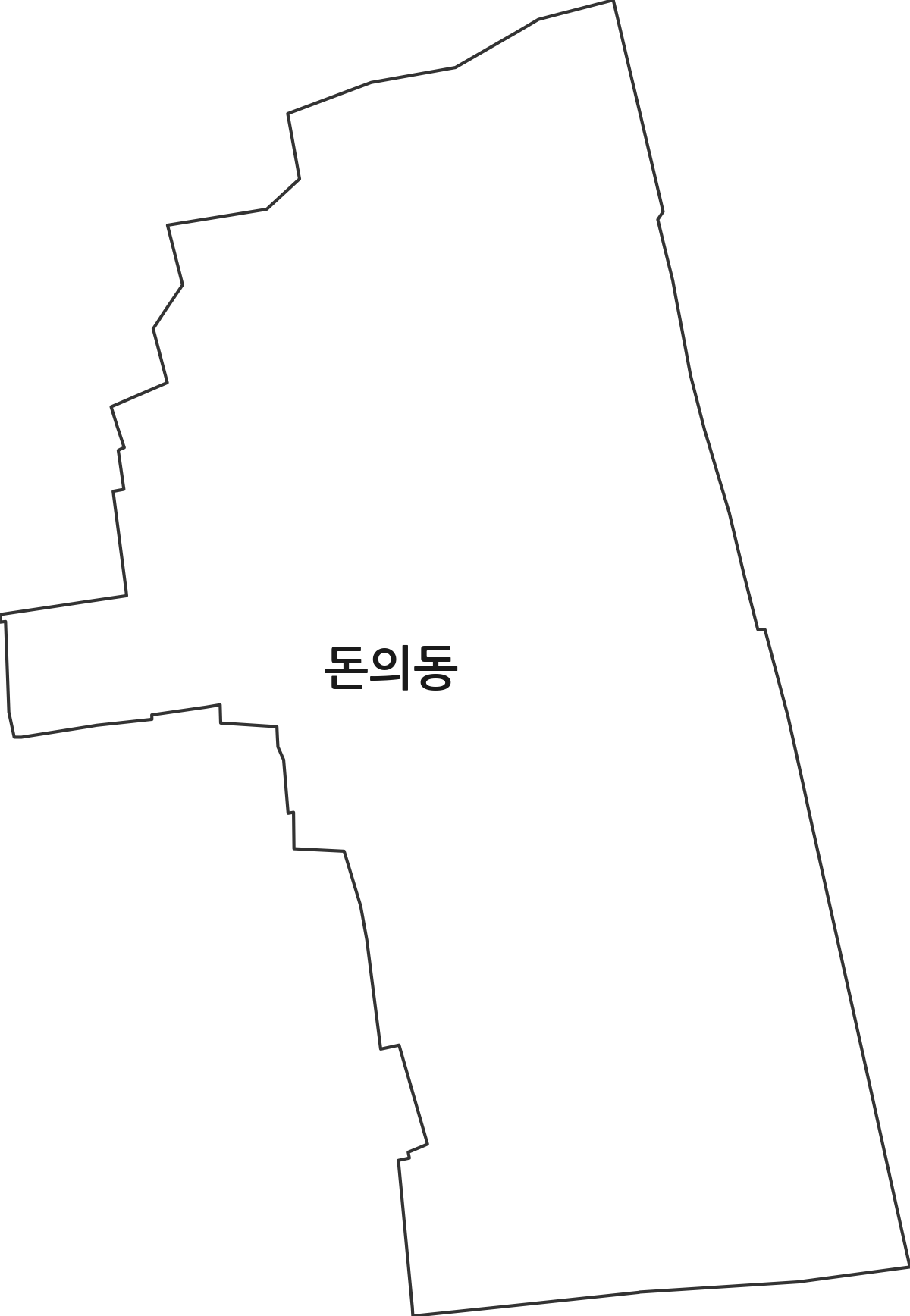 서울특별시 종로구 돈의동 법정동 행정구역 경계 지도