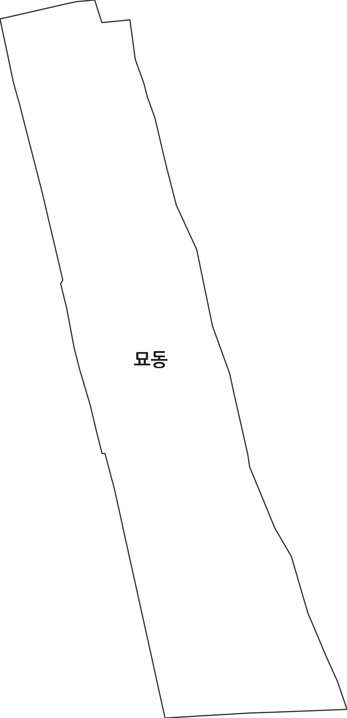 서울특별시 종로구 묘동 법정동 행정구역 경계 지도