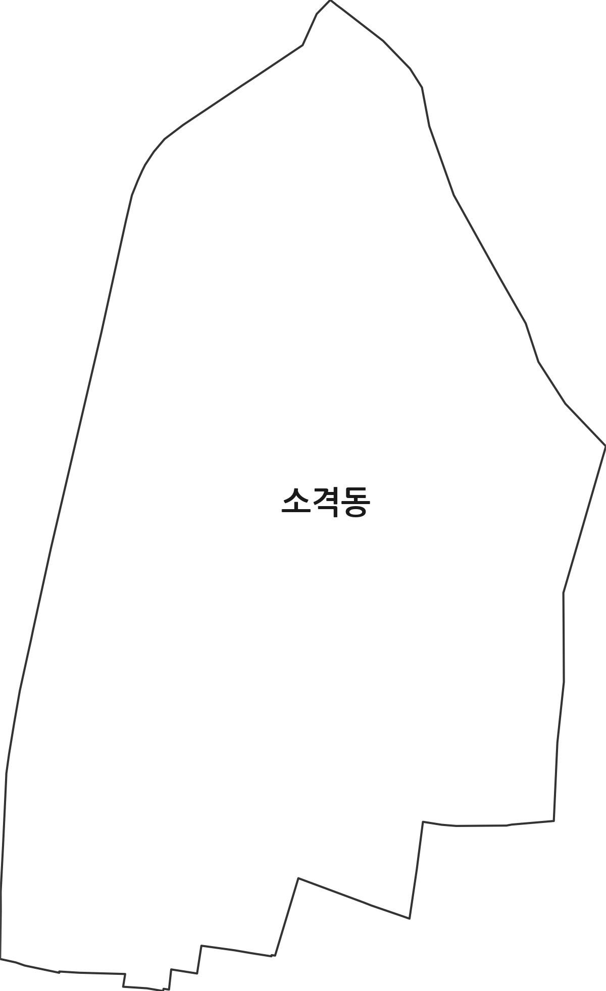 서울특별시 종로구 소격동 법정동 행정구역 경계 지도
