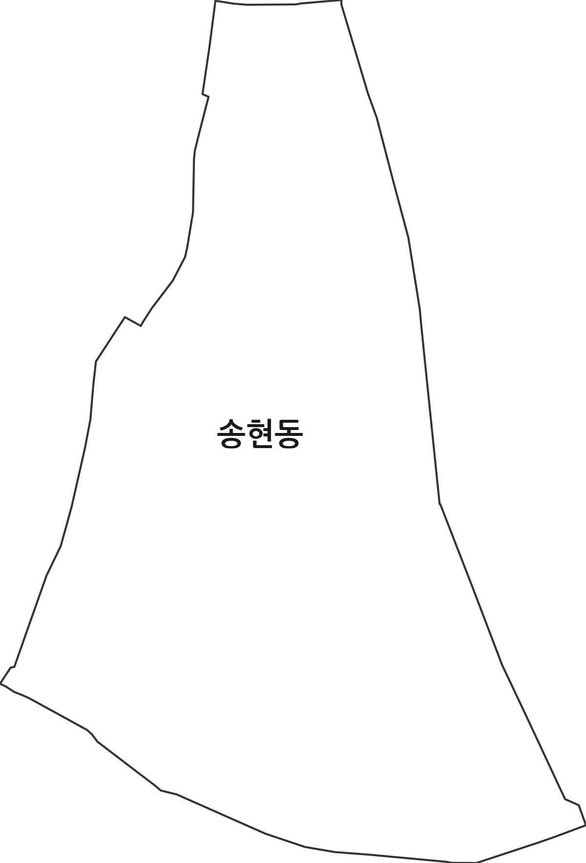 서울특별시 종로구 송현동 법정동 행정구역 경계 지도