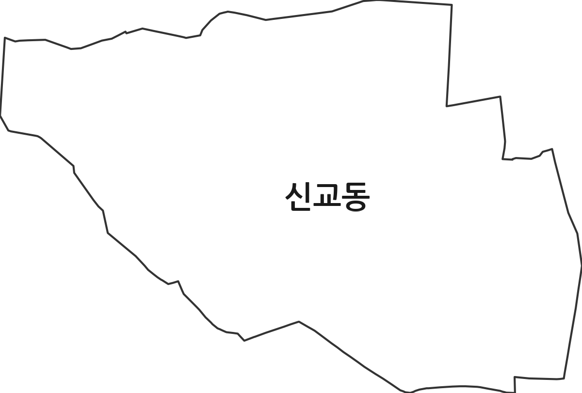 서울특별시 종로구 신교동 법정동 행정구역 경계 지도