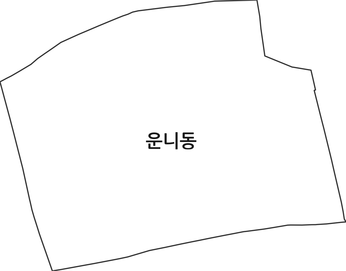 서울특별시 종로구 운니동 법정동 행정구역 경계 지도