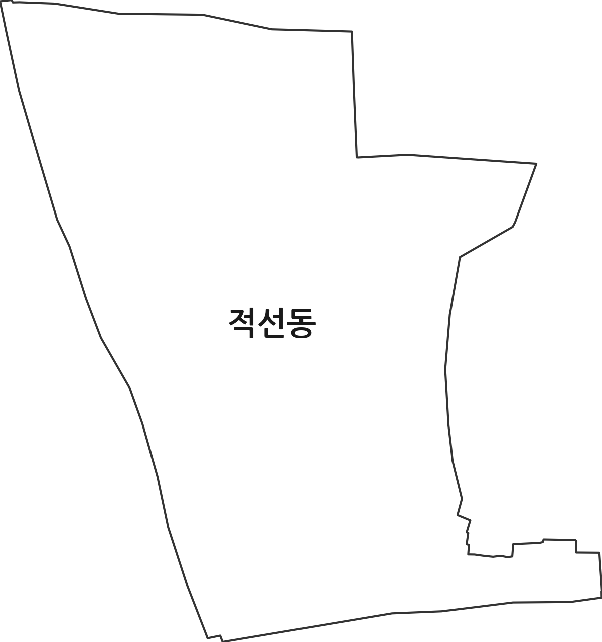 서울특별시 종로구 적선동 법정동 행정구역 경계 지도